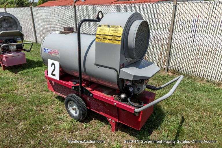Frost Fighter Heater, Model IDH-500 QR, 490,000 BTU, uses #2 Furnace Oil.