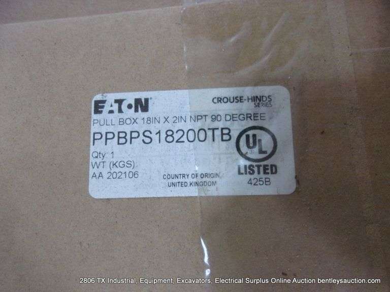 PALLET: PPBPS18200 TB 18" X 2" PULL - BOX - 119 PC'S