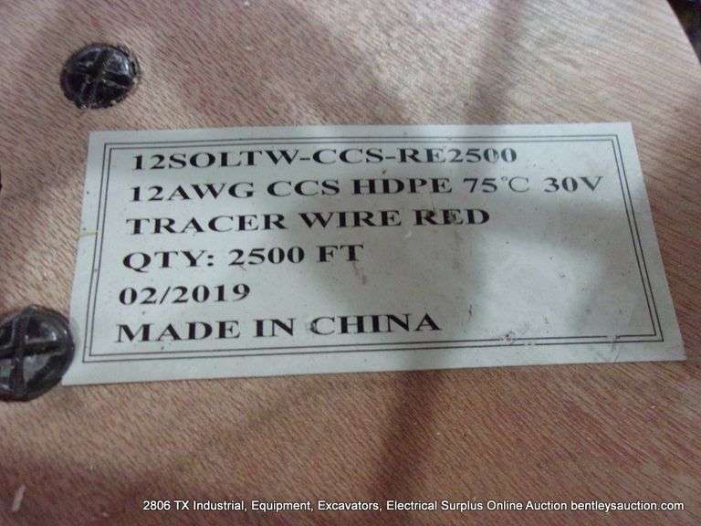 PRIORITY CABB 12AWG CCS HDPE-RED-2500' FPOOL