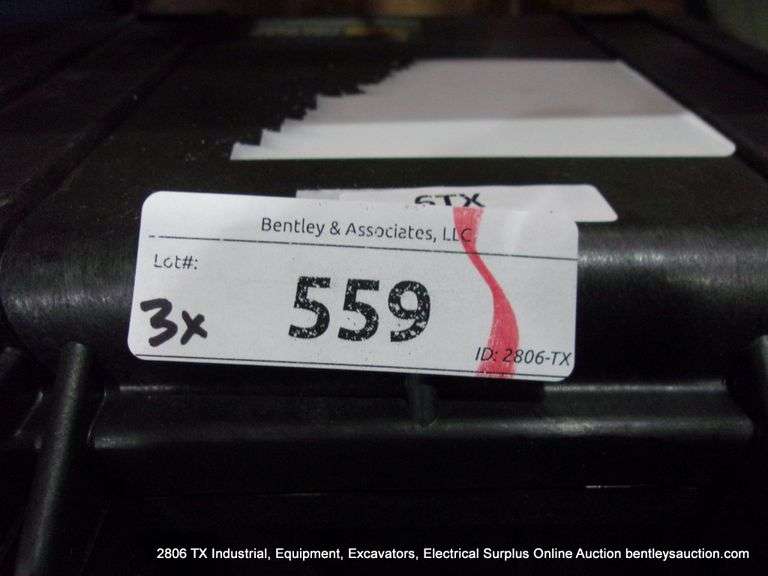 PELICAN 1300 BLACK POLY CASES (3X MONEY)