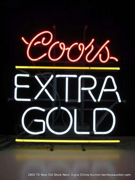 COORS EXTRA GOLD, 22" X 22"