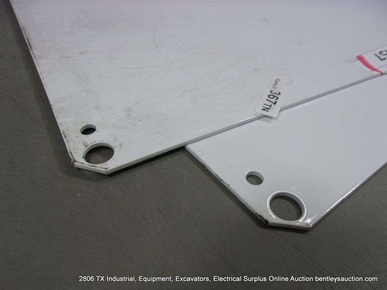 LOT: (2) WHITE PANEL STEEL ELECTRICAL BOX PANELS