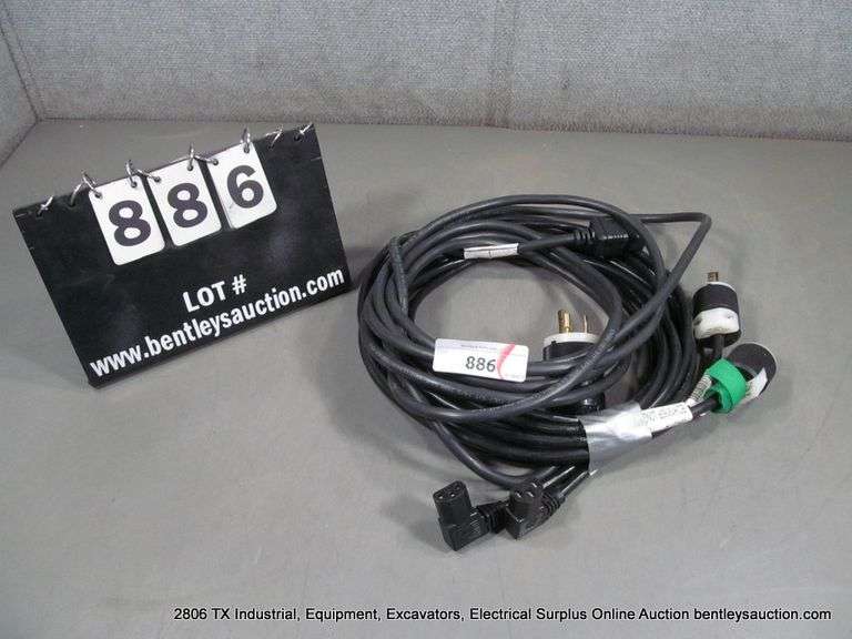 LOT: COMPUTER STYLE POWER CORDS