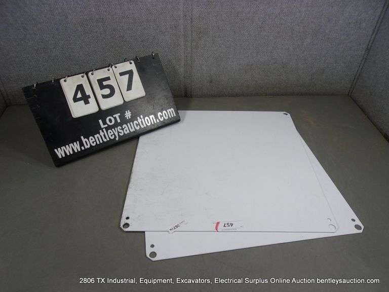 LOT: (2) WHITE PANEL STEEL ELECTRICAL BOX PANELS