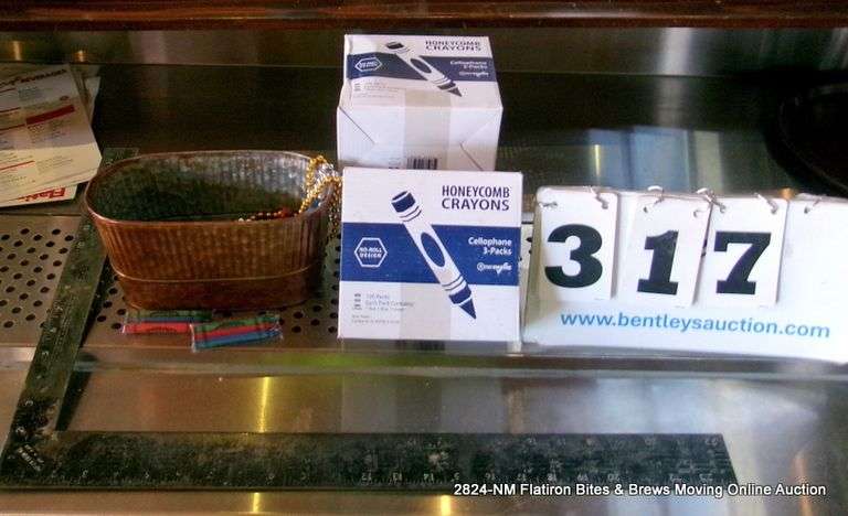 3+ HONEYCOMB CRAYONS AND METAL BUCKET