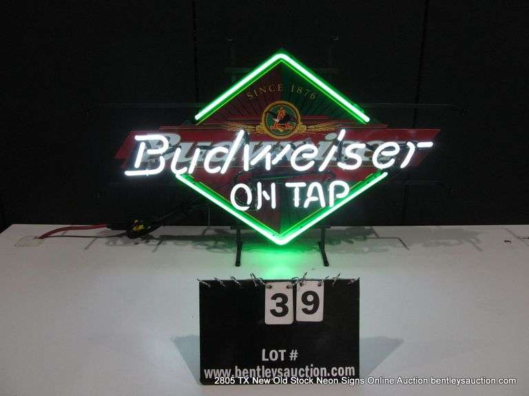 BUDWEISER ON TAP DIAMOND, 20" X 30"