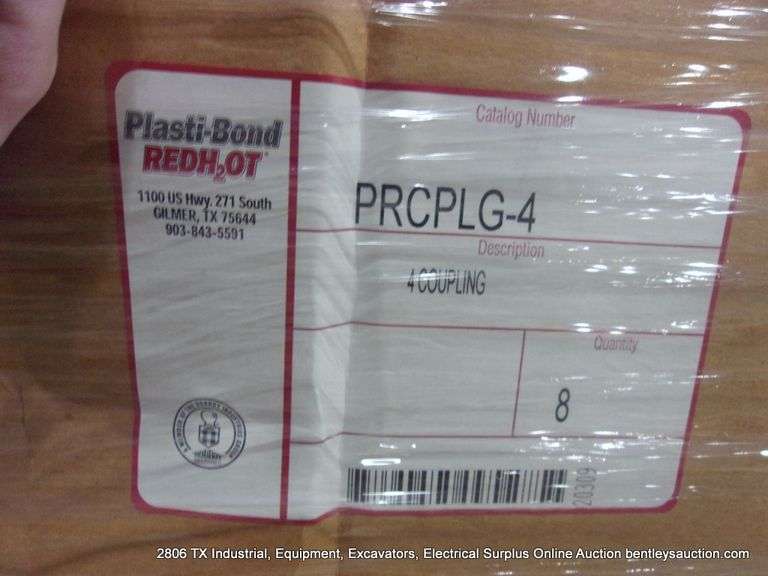 PALLET: PLASTI-BOND RED HOT PRCPLG-4 PIPE COUPLERS - 60 PC'S BOXES