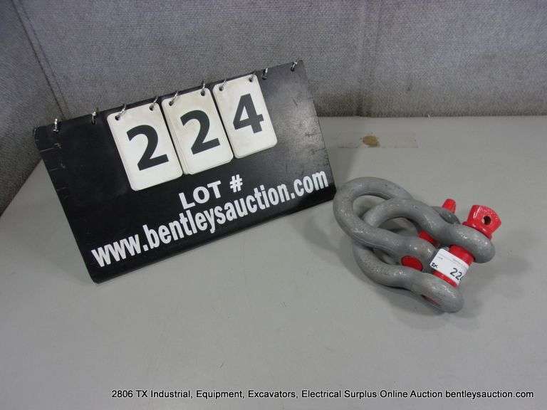 JK ALL METAL KG45 HEAVY DUTY STEEL SHACKLES /LIFTING SHACKLES - 8-1/2 TON X 1" (2X MONEY)