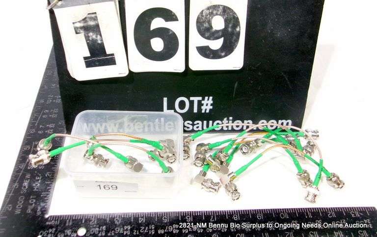 BAYONET NEILL CONCELMAN (BNC) MALE TO MALE COAXIAL CABLE, 11 X MONEY