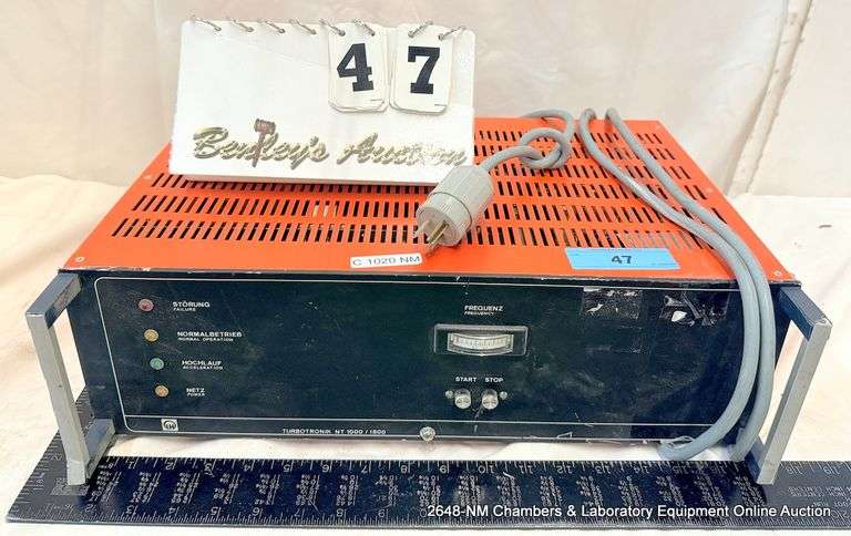 LEYBOLD TURBO TRONIK NT 1000/1500 FREQUENCY CONVERTER