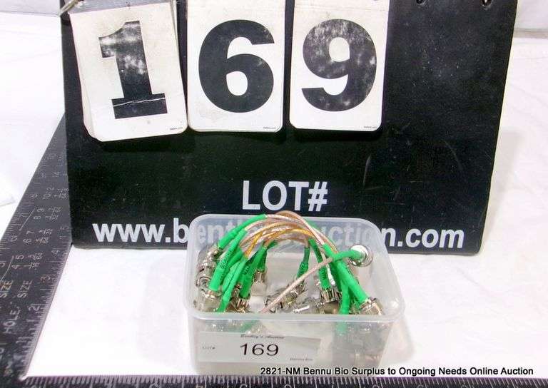 BAYONET NEILL CONCELMAN (BNC) MALE TO MALE COAXIAL CABLE, 11 X MONEY