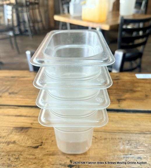 4 - PLASTIC CAMBRO BINS