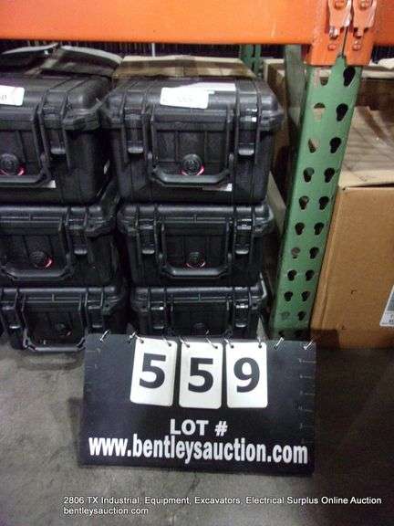 PELICAN 1300 BLACK POLY CASES (3X MONEY)