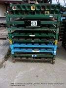 STACK: 9 METAL FRAMED STACK-ALL PALLETS W/ ARMS (9X MONEY)