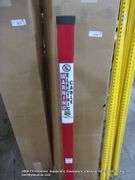 BOX: RED BURIED CABLE MARKER POLES - ELECTRICAL CABLE