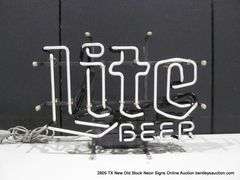 LITE BEER, 15" X 19"