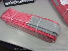 KJ ALL METAL KG44 LIFTING NYLON STRAPS - 5 TON X 6 METERS - RED (2X MONEY)