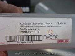 LOT: (2) NICKEL COATED COPPER MIXED SIZED GROUNDING STRAPS