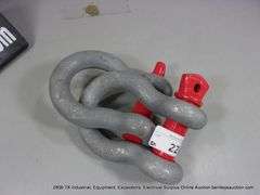 JK ALL METAL KG45 HEAVY DUTY STEEL SHACKLES /LIFTING SHACKLES - 8-1/2 TON X 1" (2X MONEY)