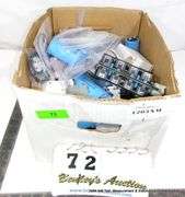 BOX: ASSORTED ELECTRONICS - BATTERIES, SENSORS