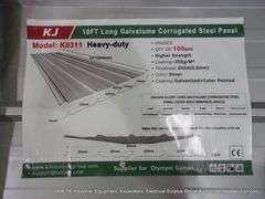 KJ ALL-METAL 10' GALVALUME CORREGATED STEEL SHEETING - 100 PCS - GREY