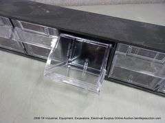 SMALL BLACK POLY 6-BIN ORGANIZER BIN