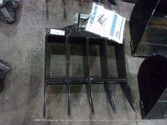 IRANCH IREAS MINI EXCAVATOR RAKE ATTACHMENT 16" WIDE