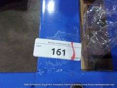 LIGHT DUTY BLUE PALLET RACK STYLE METAL SHELVING 6.5' X 4' - DAMAGED