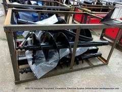 MOWER KING / AGT INDUSTRIAL SKID LOADER MOUNT HYDRAULIC AUGER - 6", 12", 14"