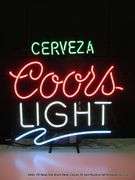 COORS LIGHT SQUIGGLE CERVEZA, 24" X 26"