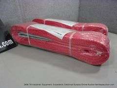 KJ ALL METAL KG44 LIFTING NYLON STRAPS - 5 TON X 6 METERS - RED (2X MONEY)