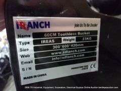 IRANCH IREAS MINI EXCAVATOR 23" WIDE BUCKET ATTACHMENT