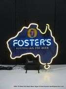 FOSTERS AUSTRALIAN FOR BEER, MAP, 25" X 29"