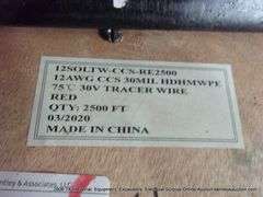 PRIORITY CABB 12AWG CCS HDPE-RED-2500' FPOOL