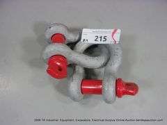 JK ALL METAL KG45 HEAVY DUTY STEEL SHACKLES /LIFTING SHACKLES - 4-3/4 TON X 3/4" (2X MONEY)