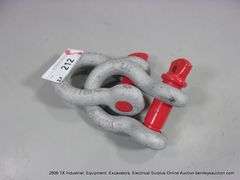 JK ALL METAL KG45 HEAVY DUTY STEEL SHACKLES /LIFTING SHACKLES - 4-3/4 TON X 3/4" (2X MONEY)