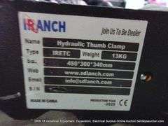 IRANCH IREAS MINI EXCAVATOR ACTIVE THUMB GRAPPLE CLAW ATTACHMENT