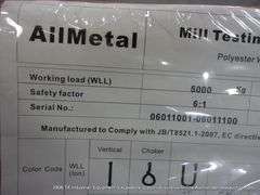 KJ ALL METAL KG44 LIFTING NYLON STRAPS - 5 TON X 6 METERS - RED (2X MONEY)