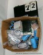 BOX: ASSORTED ELECTRONICS - BATTERIES, SENSORS