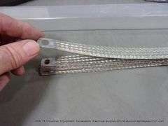 LOT: (2) NICKEL COATED COPPER MIXED SIZED GROUNDING STRAPS