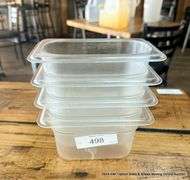 4 - PLASTIC CAMBRO BINS