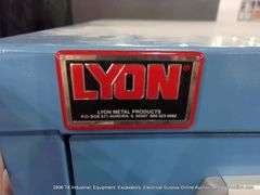 LYON METAL PRODUCTS 9-DRAWER TOOLING ORGANIZER CABINET