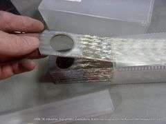 LOT: (2) NICKEL COATED COPPER MIXED SIZED GROUNDING STRAPS