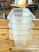 4 - PLASTIC CAMBRO BINS