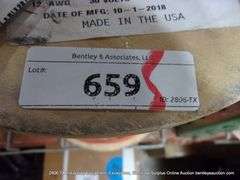 WOODEN SPOOL 12AWG COPPER TRACER WIRE - COPPER CLAD STEEL - ORANGE - 2500'