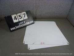 LOT: (2) WHITE PANEL STEEL ELECTRICAL BOX PANELS