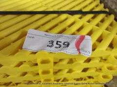 BOX: SWISSTRAX GARAGE FLOW PRO RIBTRAX GARAGE SNAP TOGETHER FLOORING TILES - 24 PCS - YELLOW