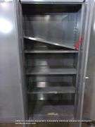 TENNSCO GREY METAL 2-DOOR STORAGE CABINET