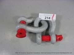 JK ALL METAL KG45 HEAVY DUTY STEEL SHACKLES /LIFTING SHACKLES - 4-3/4 TON X 3/4" (2X MONEY)