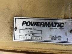 POWERMATIC 15S STATIONARY PLANER